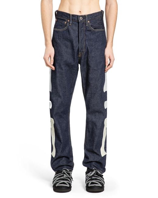 Kapital Blue Mexican Tuxedo Okagilly Jeans for men