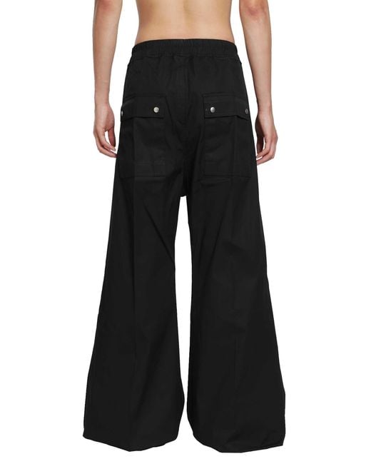 Rick Owens Black Tower Wide Bela Pants for men
