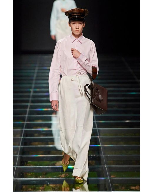 Prada White Oxford Cotton Shirt