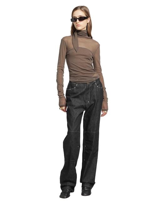 Lemaire Brown T-Shirts & Tank Tops