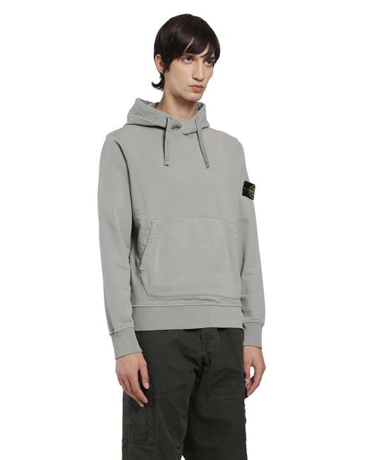 Stone Island Gray 6100062 Hoodie for men