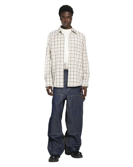 BRYAN JIMENE`Z Blue Workwear Jeans for men