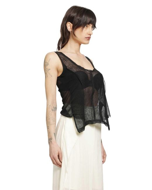 Yehuafan Black Tank Top