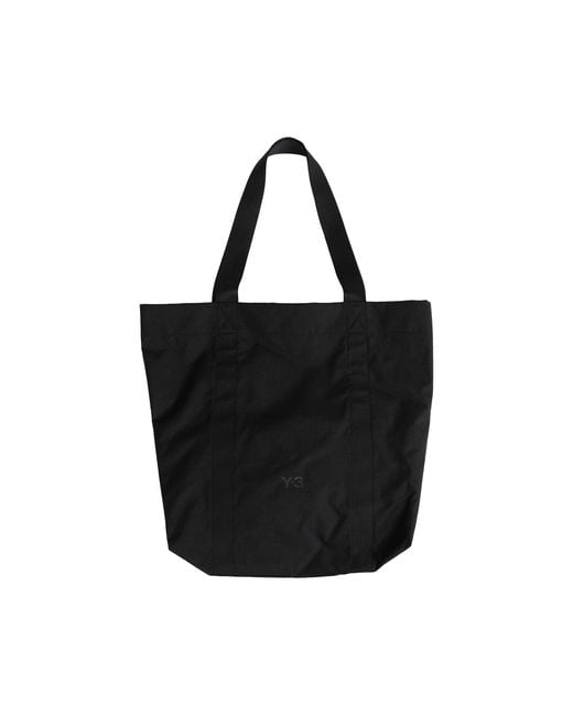 Y-3 Black Tote Bag for men