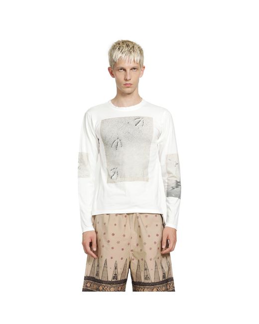 Kapital White Gull Foot Long Sleeve T-Shirt for men