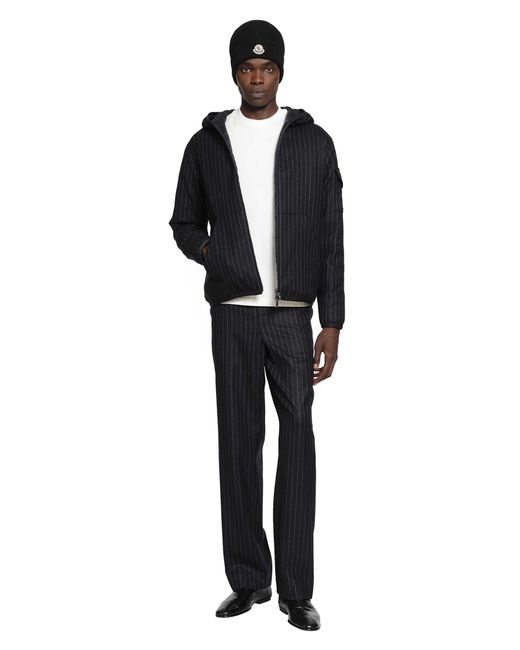 Moncler Black Ceze Reversible Hooded Short Jacket for men