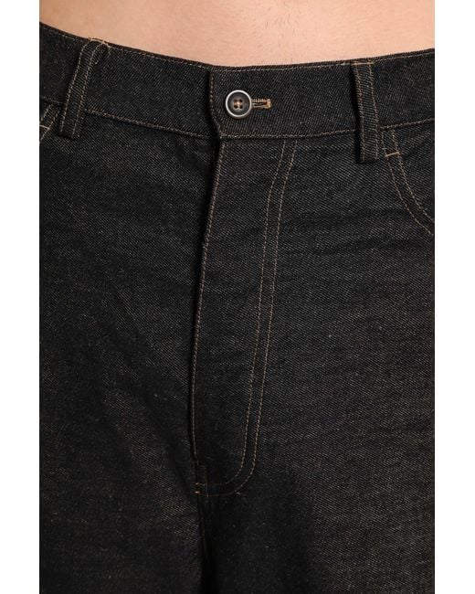 Forme D'expression Black Straight Relaxed Jeans for men