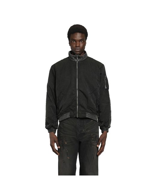 ALEXANDER DIGENOVA Black Rl-Bomber Jacket for men