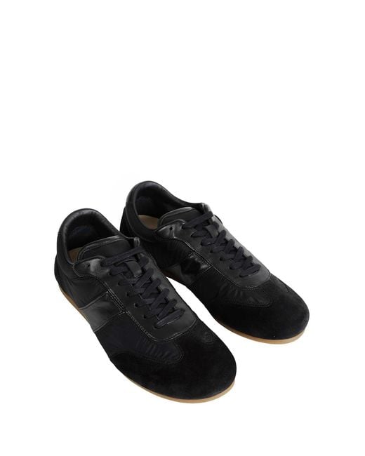Lemaire Black Suede Soft Runner Sneakers for men