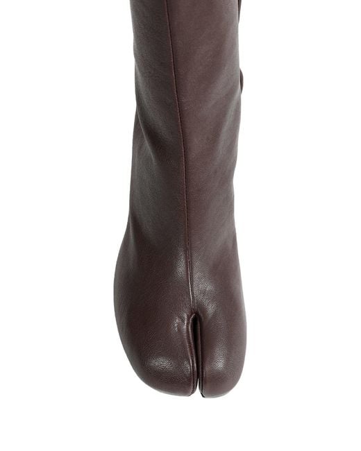 Maison Margiela Brown Tabi Ankle Boots