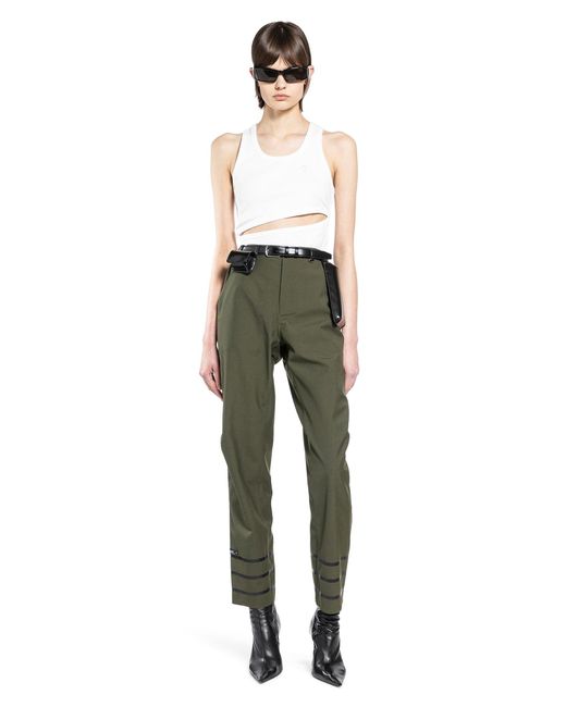 Coperni Green Technical Tailored Pants