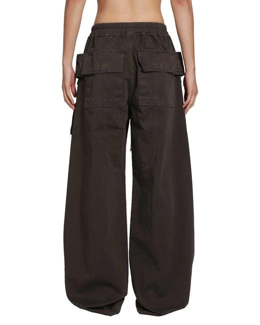 Rick Owens Black Tower Creatch Cargo Drawstring for men