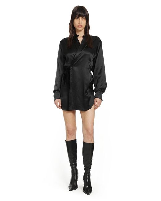 Balenciaga Black Wrap Dress