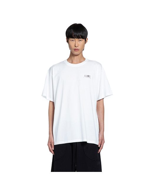 MM6 by Maison Margiela White Numeric Signature T-Shirt