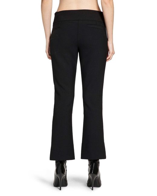 Courreges Black Heritage Cropped Bootcut Pants