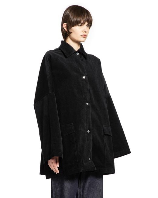 Totême Black Cord Overshirt Jacket