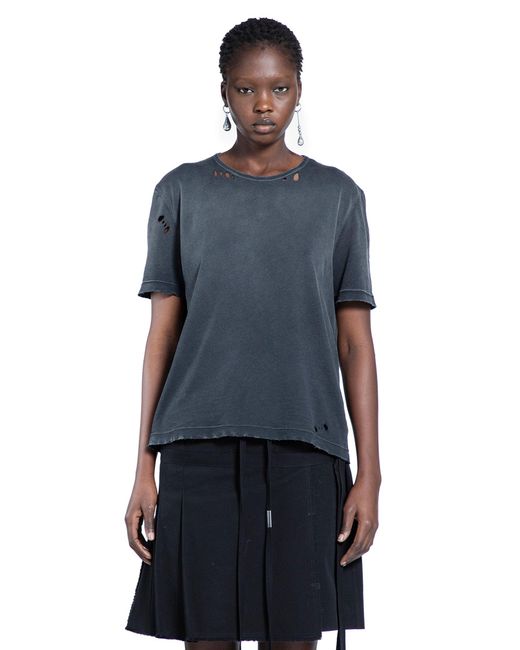 Ann Demeulemeester Blue Fanie Standard T-Shirt