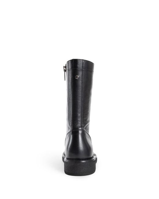 Ann Demeulemeester Black Kasi Leather Ankle Boots for men
