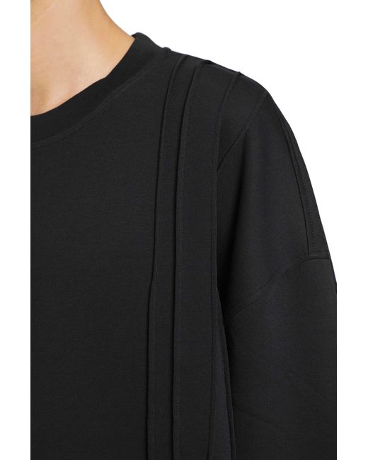 Emporio Armani Black Crewneck Sweatshirt for men
