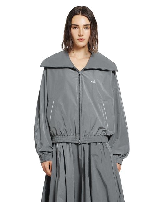 Balenciaga Gray High Bodies Track Jacket