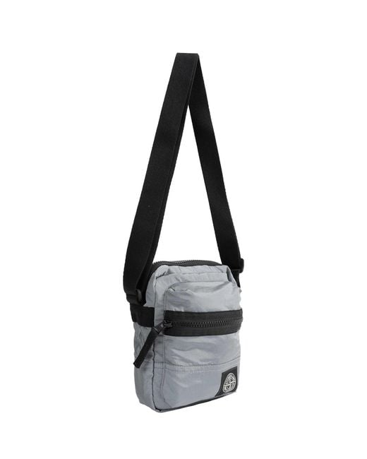 Stone Island Black 9200015 Nylon Crossbody Bag for men