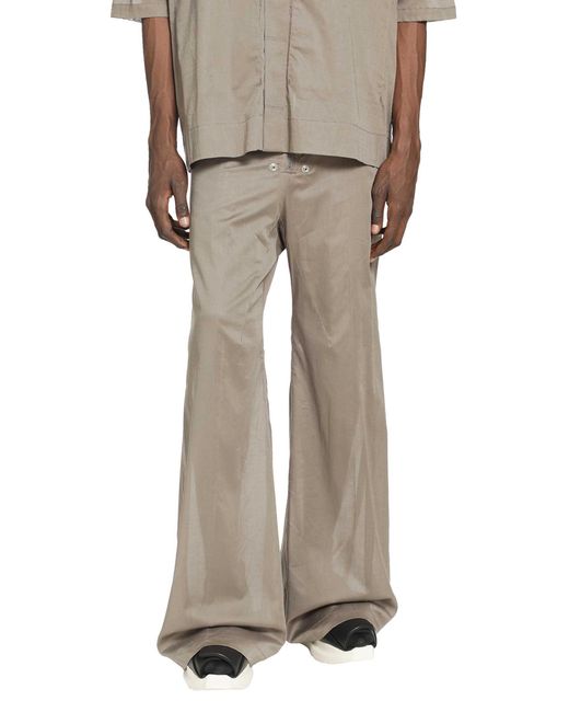 Rick Owens Natural Belas Wide Leg Trousers for men