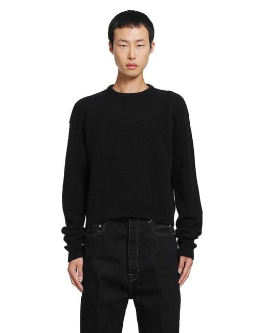 Rick Owens Black Tower Round Neck for men