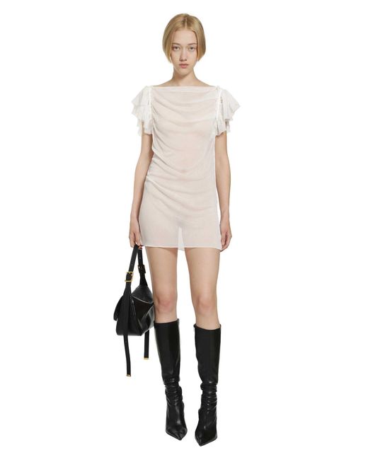 Daisy London Natural Angelic Wing'Ed Shift Dress