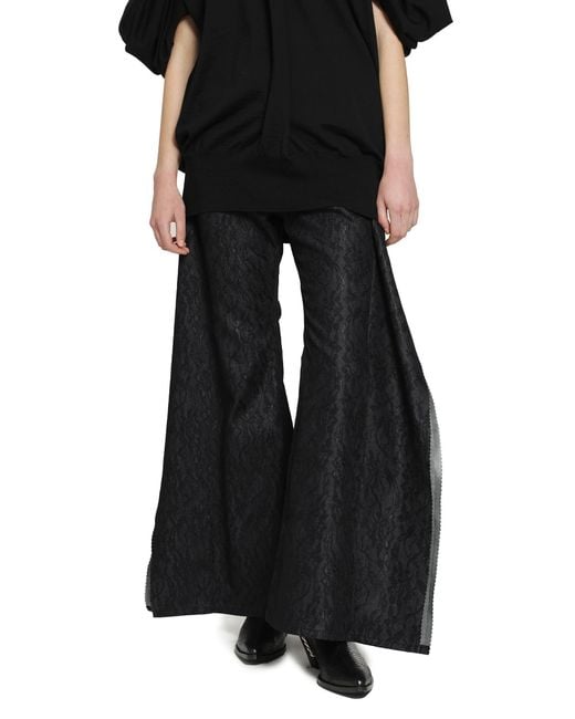 Junya Watanabe Black Deconstructed Jeans