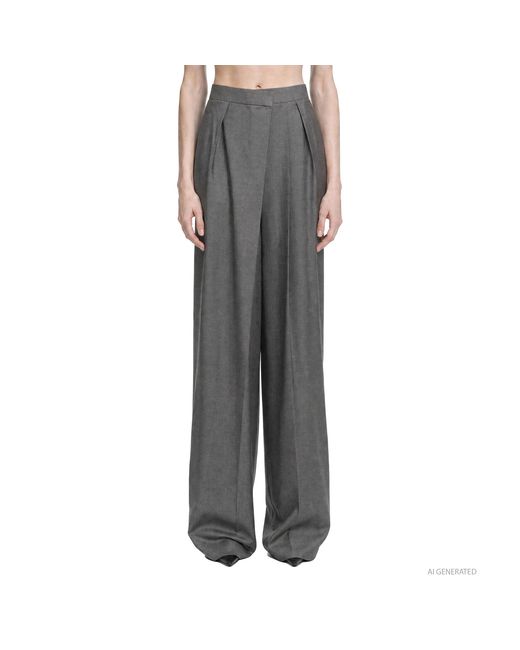 Petar Petrov Gray Flash Cut Trousers