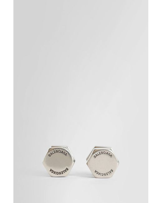 Balenciaga White Earrings