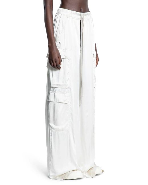 Rick Owens White Hollywood Cargobelas