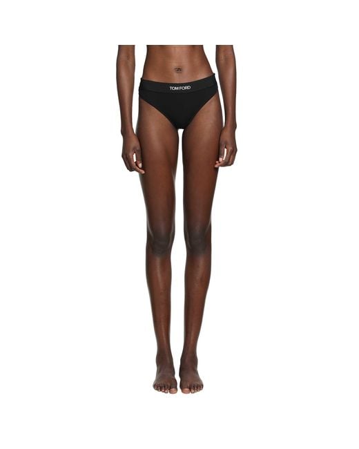 Tom Ford Brown Modal Signature Thong
