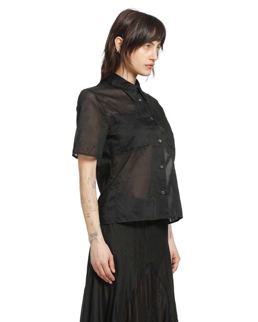 Our Legacy Black X-Ray Shirt