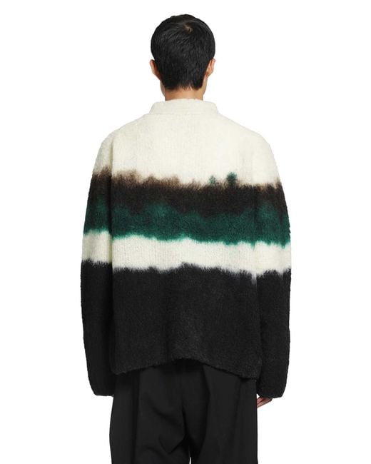 Sacai Black Chusen-Dyed Knit Cardigan for men