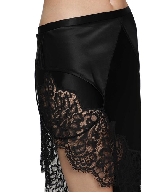 Ssheena Black Guantanamo Satin Skirt