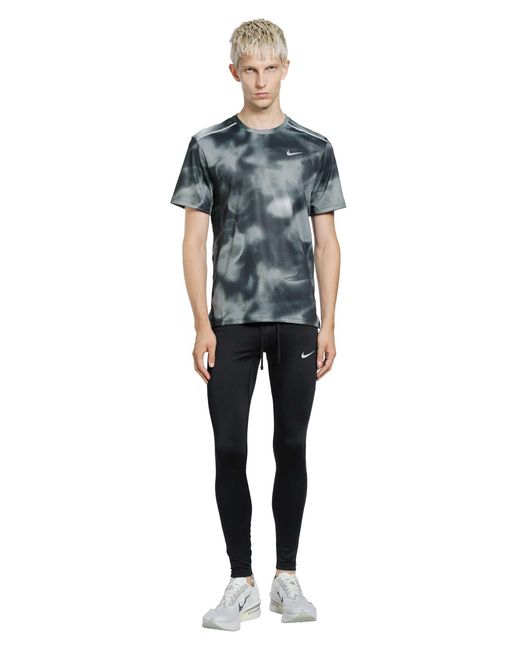 Nike Black Miler Dri-Fit Running Tights for men