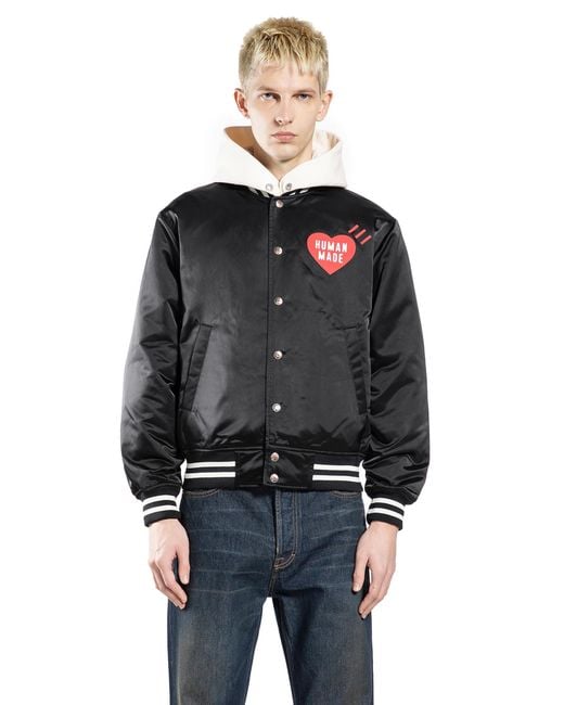 Human Made Black Nylon Stadium Jacket for men