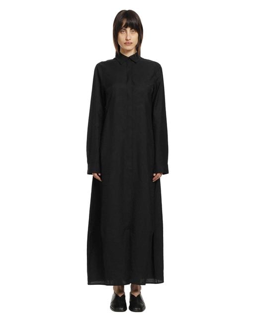 Totême Black Parachute Shirt Dress