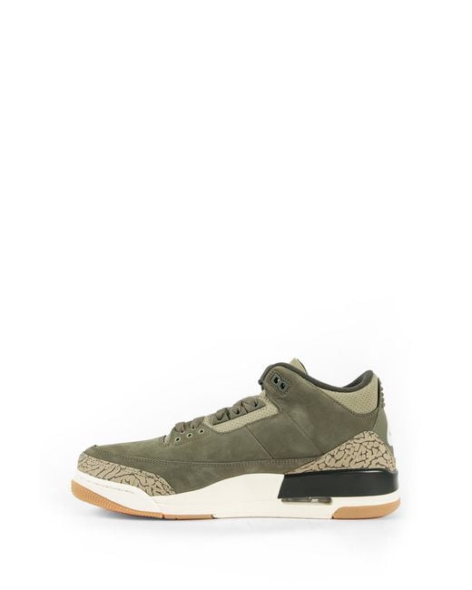 Nike Green Air Jordan 3 Retro Sneakers for men