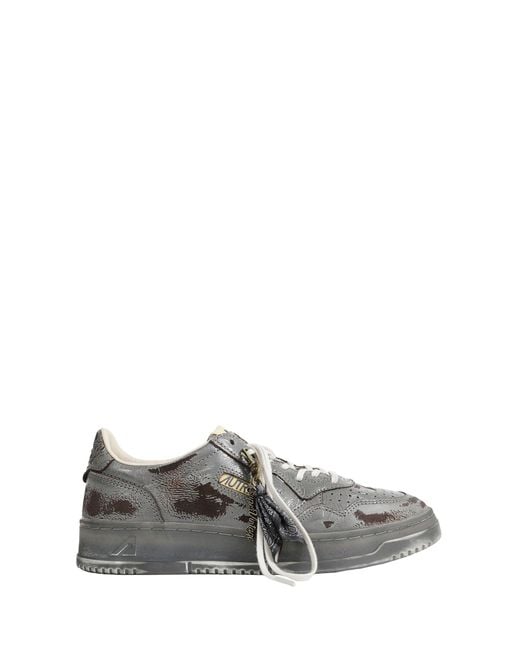 Autry Gray Medalist Low Super Vintage Sneakers for men