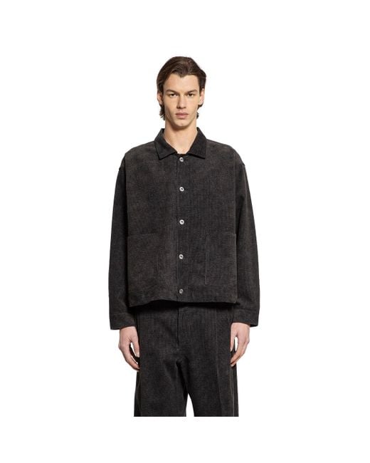 TAIGA TAKAHASHI Black Lot.303 Coverall Jacket for men