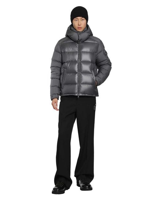Moncler Gray Maya Short Down Jacket for men