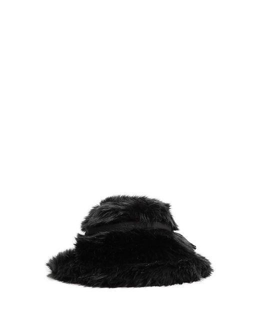 Junya Watanabe Black Faux Fur Hat