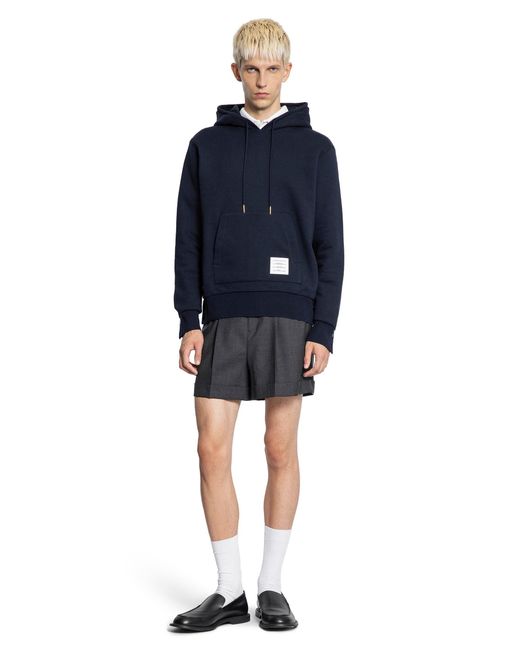 Thom Browne Blue Classic Loopback Rwb Hoodie for men
