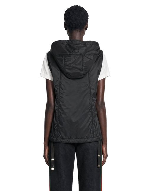 Max Mara Black Padded Water-Repellent Hooded Gilet