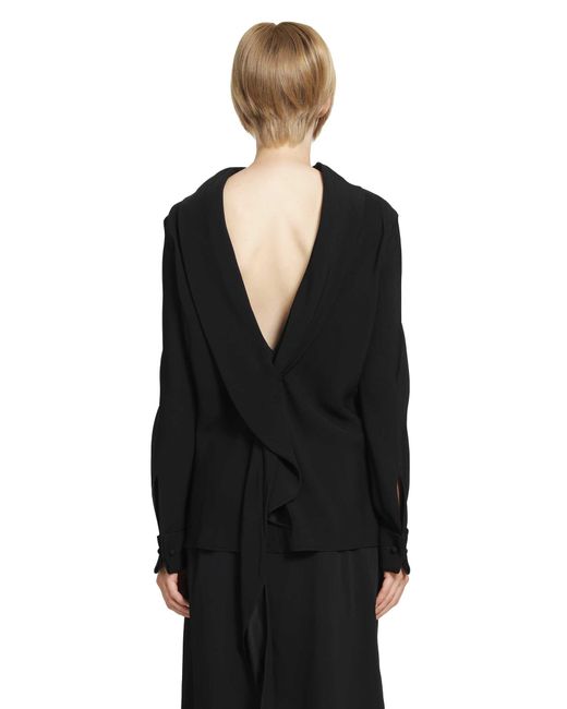 The Row Black Evo Blouse