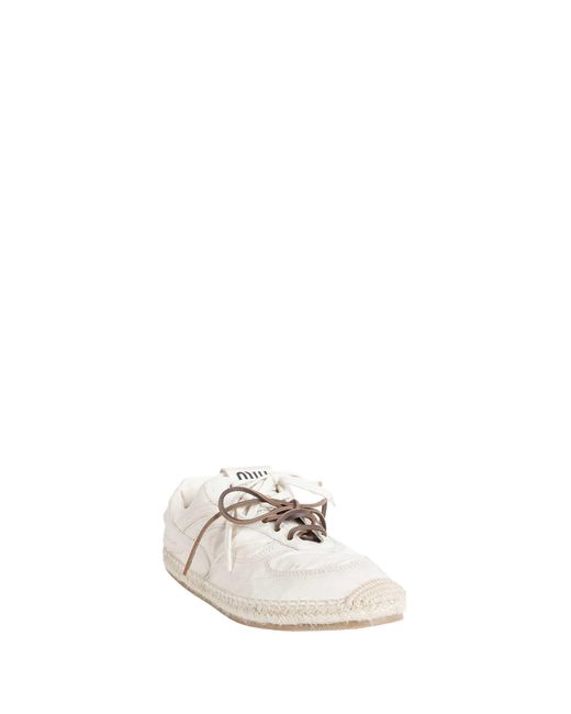 Miu Miu White Gymnasium Sneakers