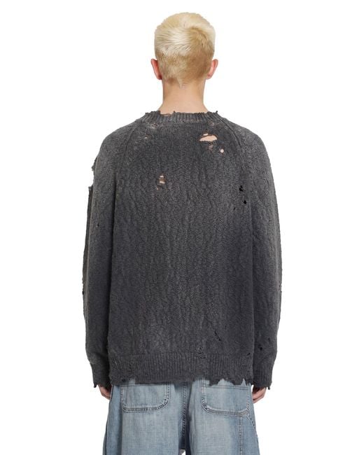 Maison Mihara Yasuhiro Purple Sun Faded Like Sweater for men