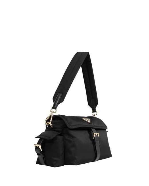 Prada Black Explore Medium Re-Nylon Shoulder Bag